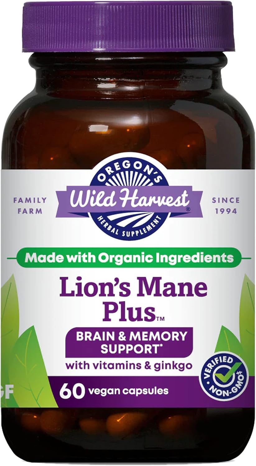 Oregon’s Wild Harvest Lion’s Mane Plus Brain and Memory Support