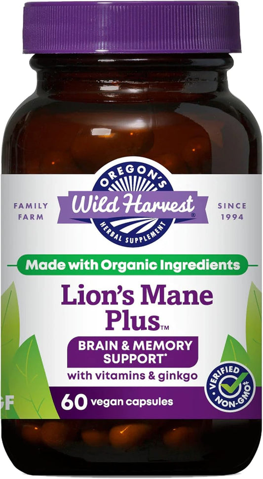Oregon’s Wild Harvest Lion’s Mane Plus Brain and Memory Support