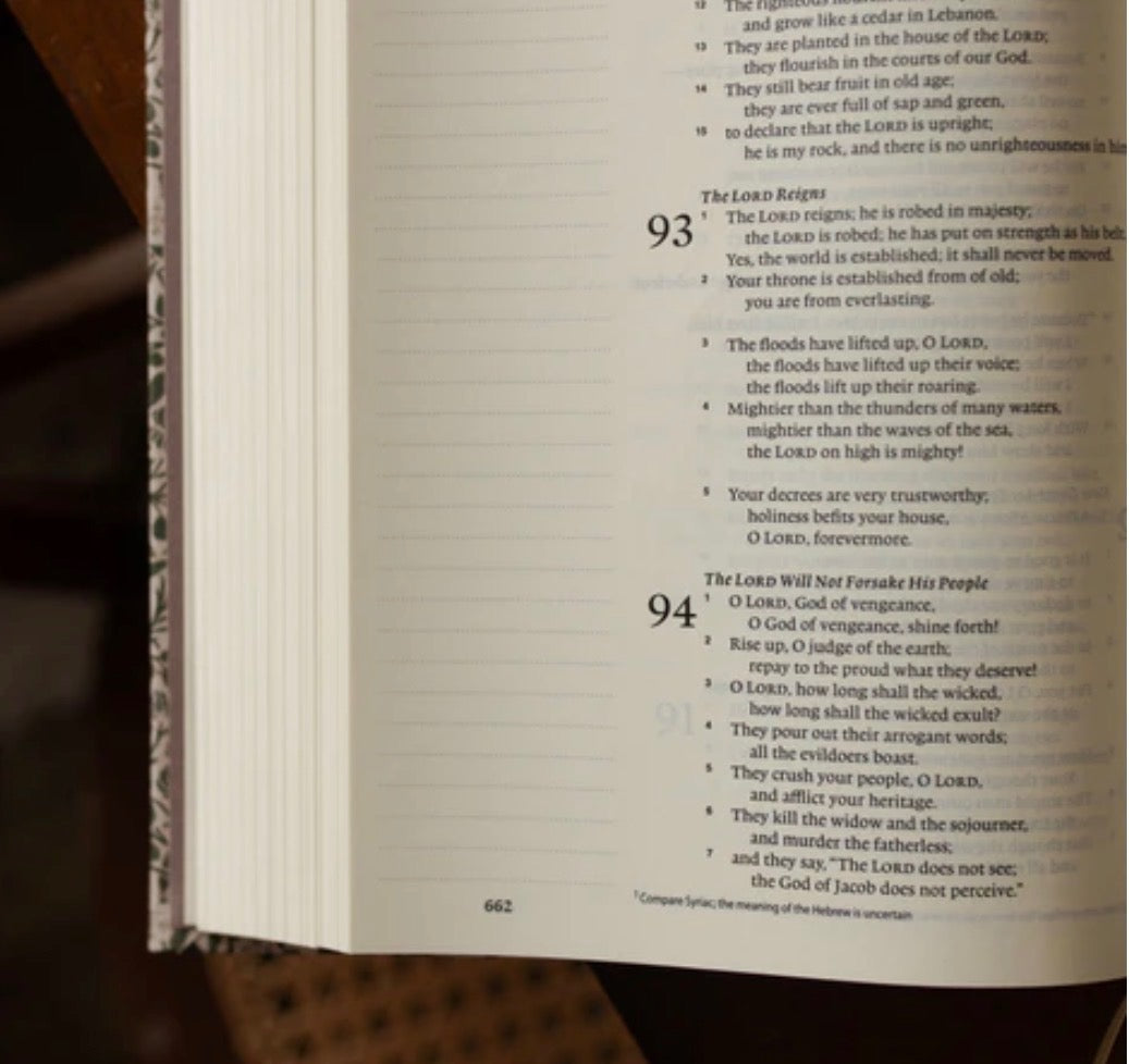 ESV Single Column Journaling Bible Clover